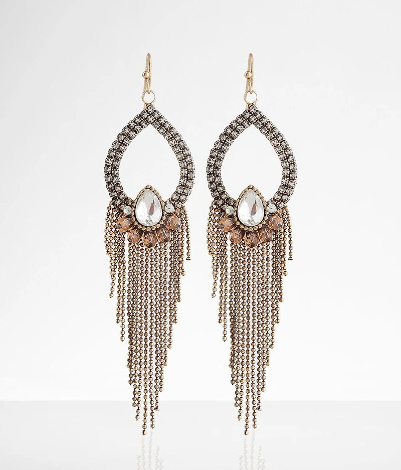 Glitz Fringe Drop Earring