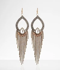 Glitz Fringe Drop Earring