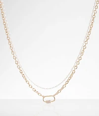 Faux Pearl Tiered Necklace