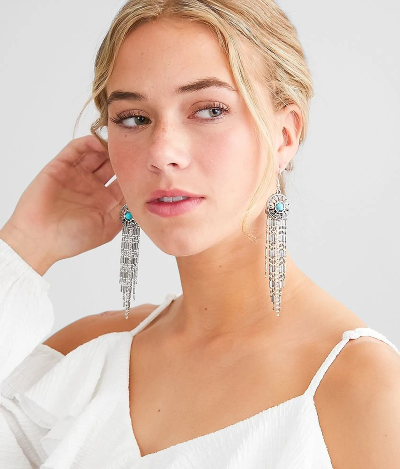 Western Fringe Drop Earring