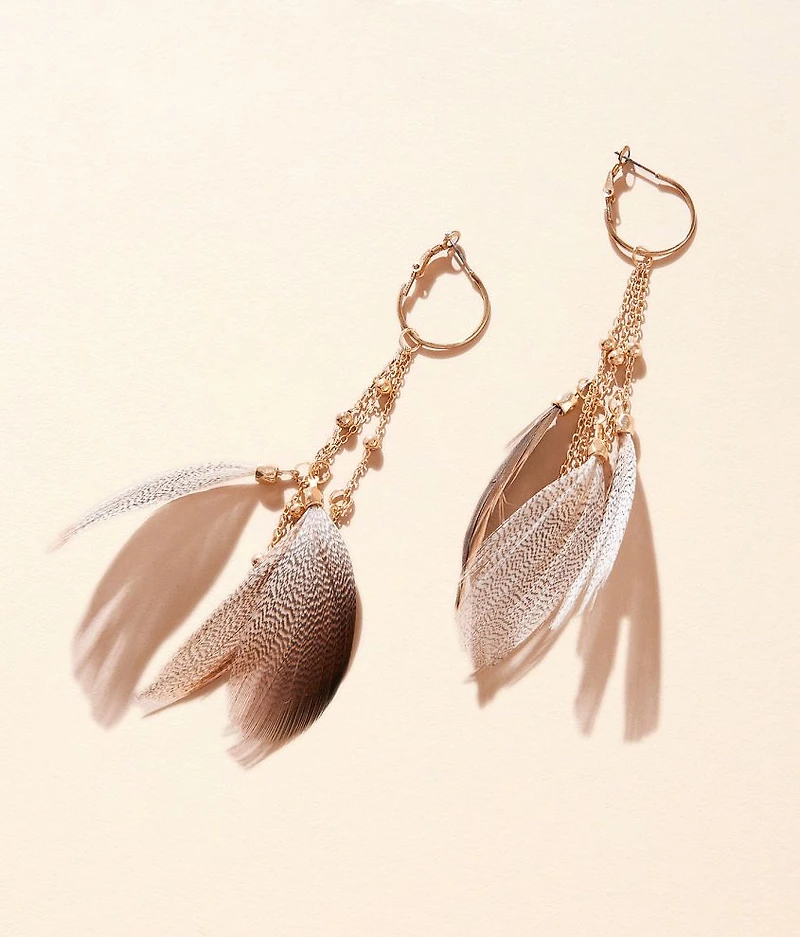 Feather Fringe Earring