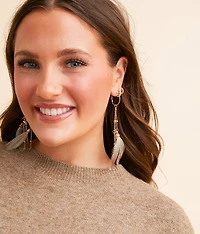 Feather Fringe Earring
