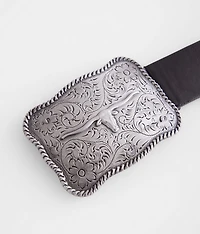 Western Steer Buckle Belt