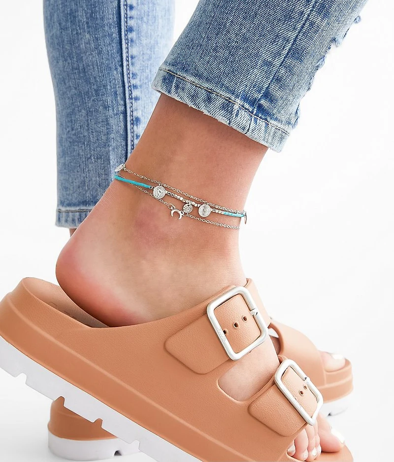 3 Pack Ankle Bracelet Set