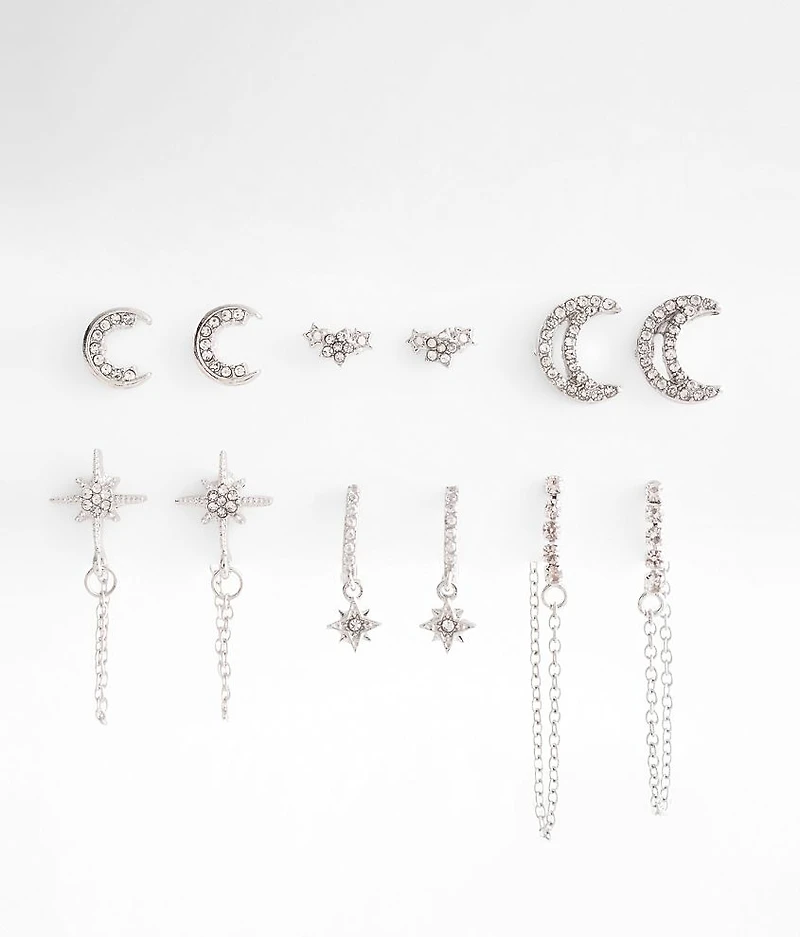 6 Pack Celestial Earring Set