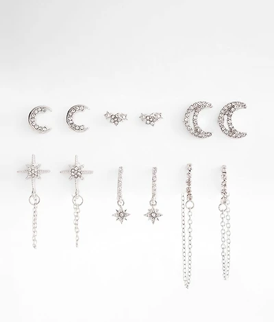 6 Pack Celestial Earring Set