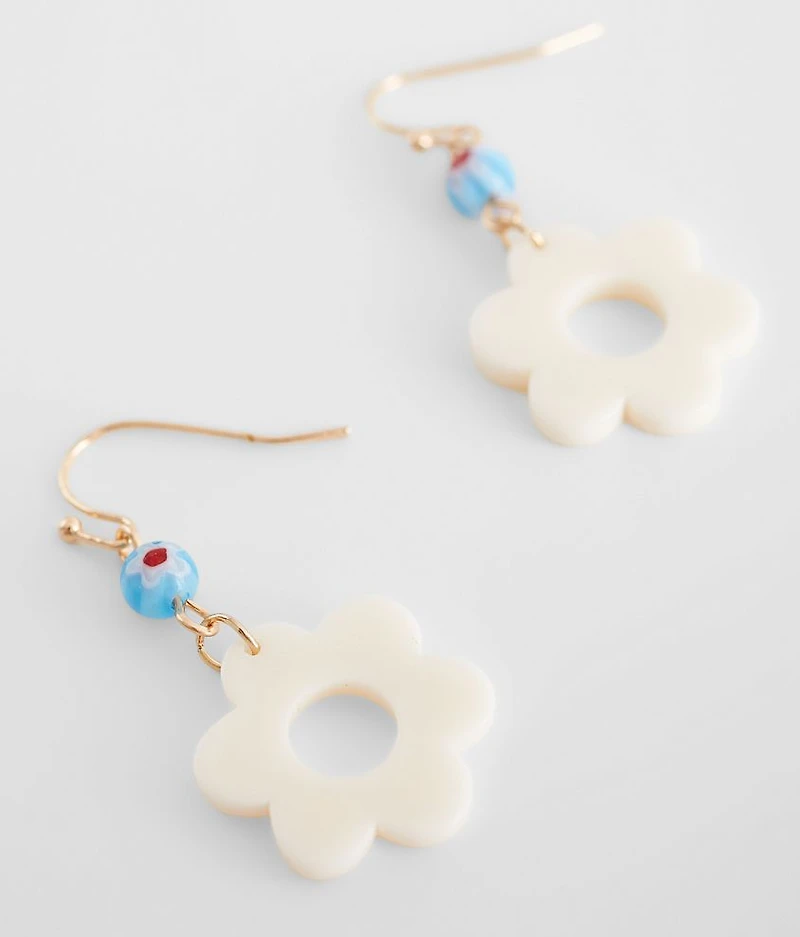 Flower Drop Earring