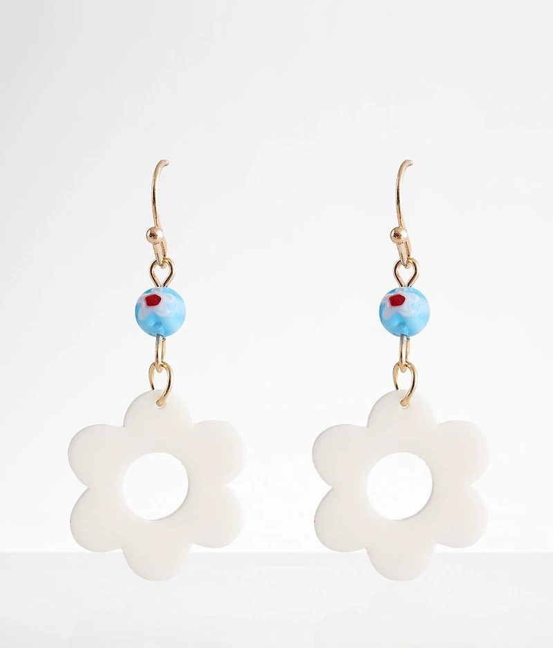 Flower Drop Earring