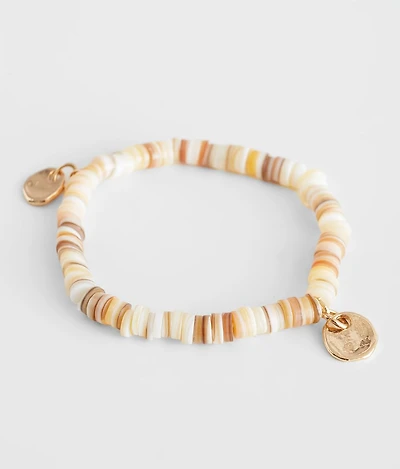 Disc Bead Stretch Bracelet