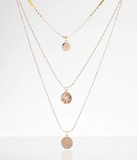 Triple Pendant Tiered Necklace