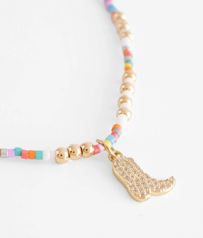 Glitz Boot Necklace