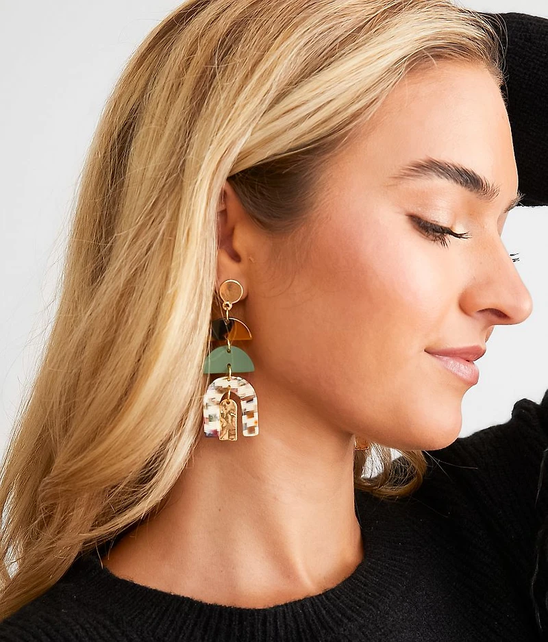 Resin Arch Earring