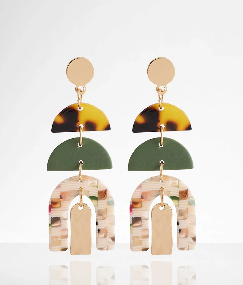 Resin Arch Earring