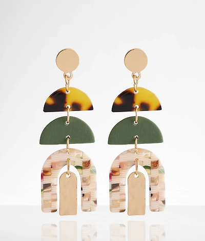 Resin Arch Earring