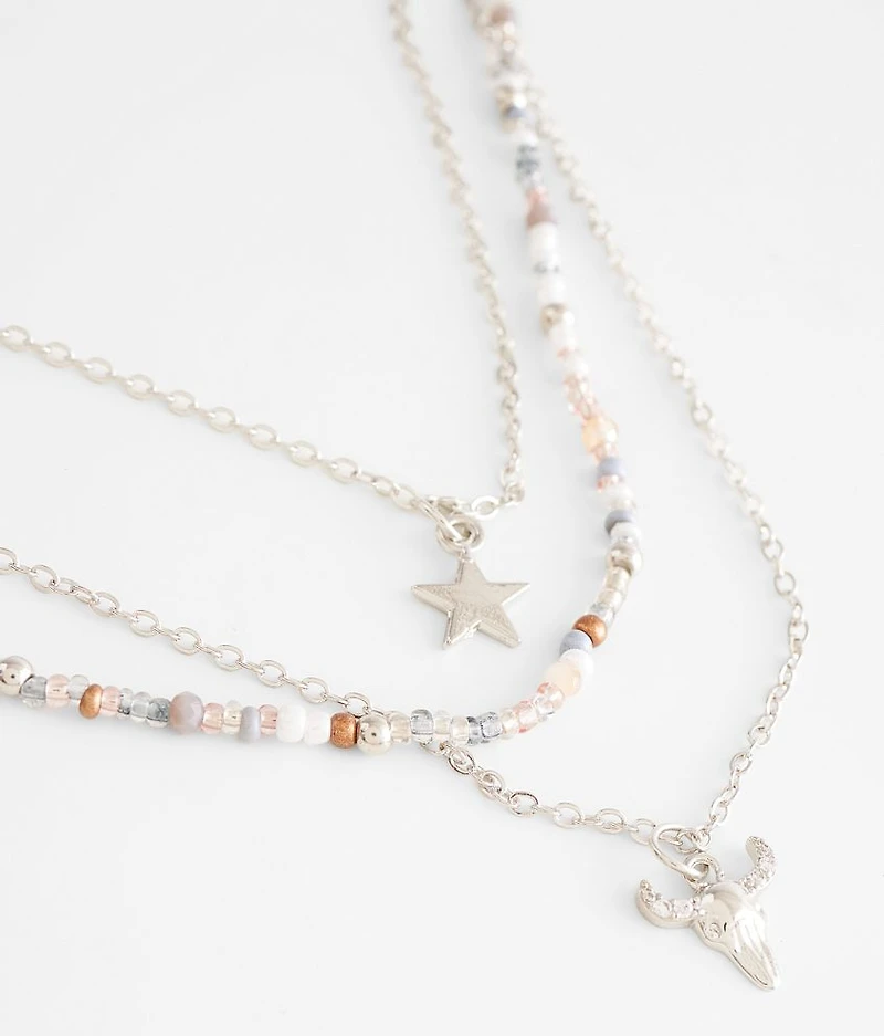 Star & Steer Tiered Necklace