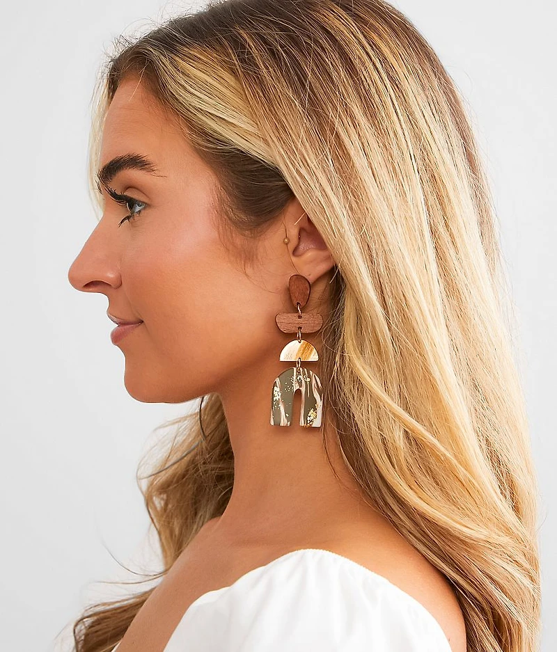 Foiled Arch Earring