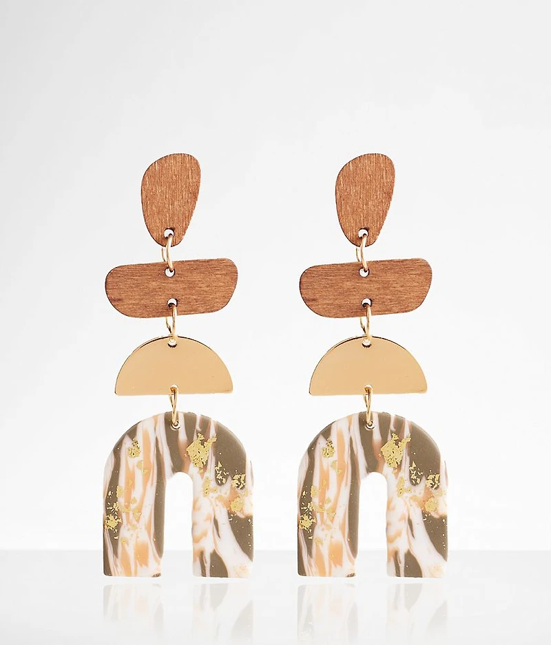 Foiled Arch Earring
