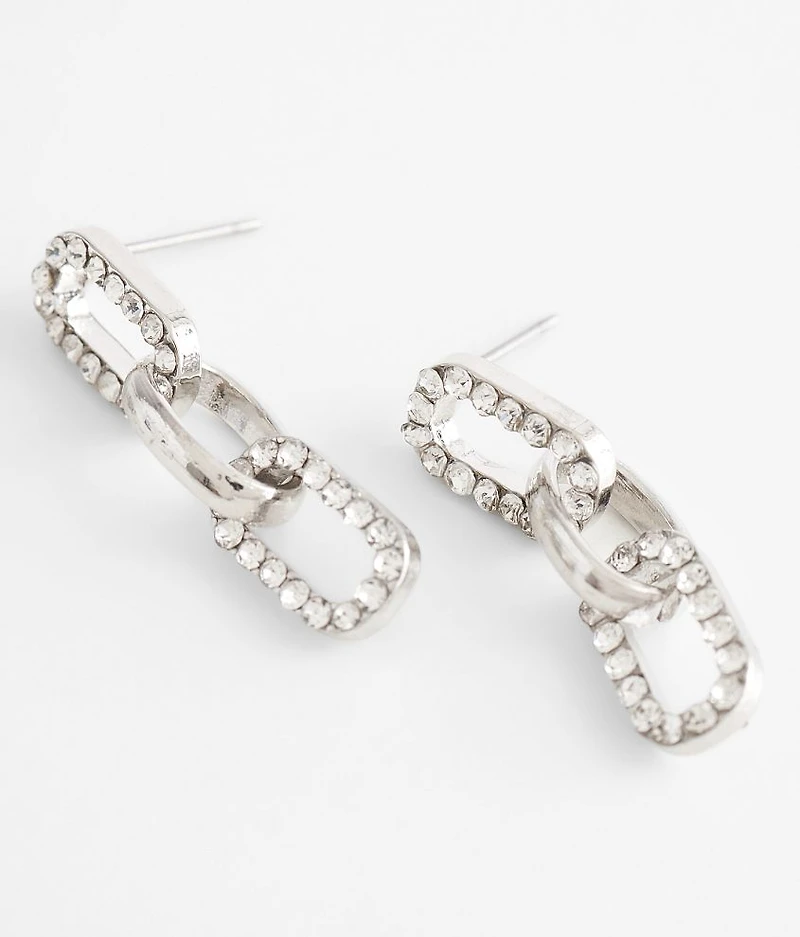 Glitz Paperclip Earring