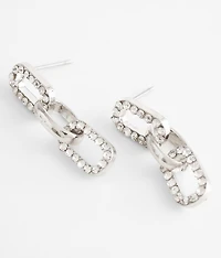 Glitz Paperclip Earring