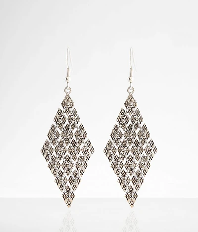 Embossed Metal Earring