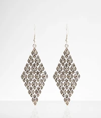 Embossed Metal Earring