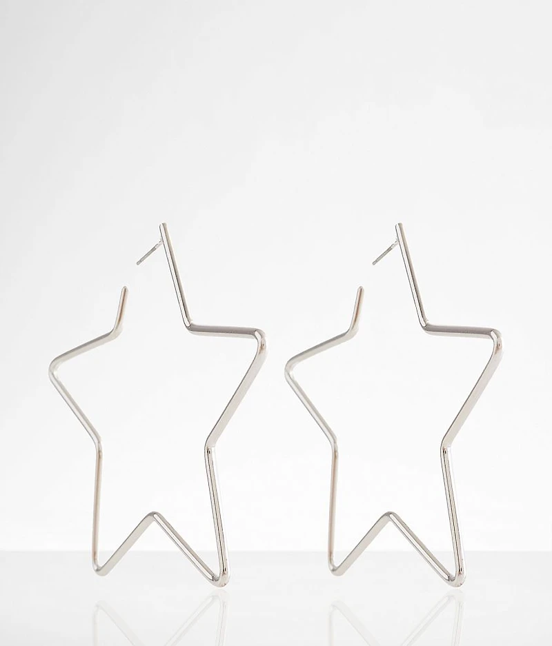 Star Hoop Earring