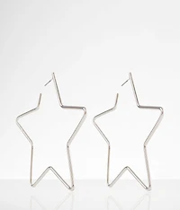 Star Hoop Earring
