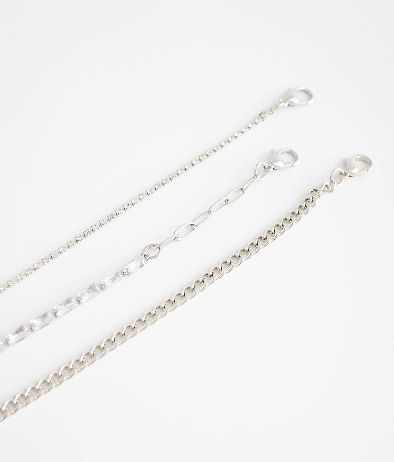 3 Pack Glitz Necklace Set