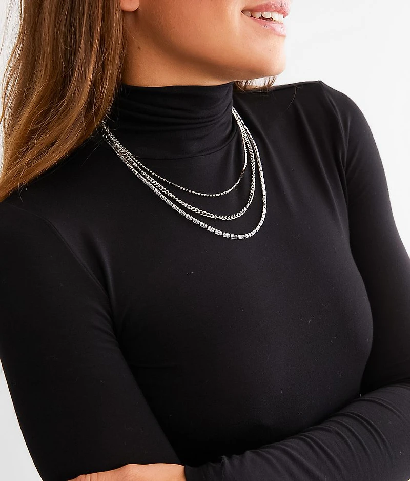 3 Pack Glitz Necklace Set