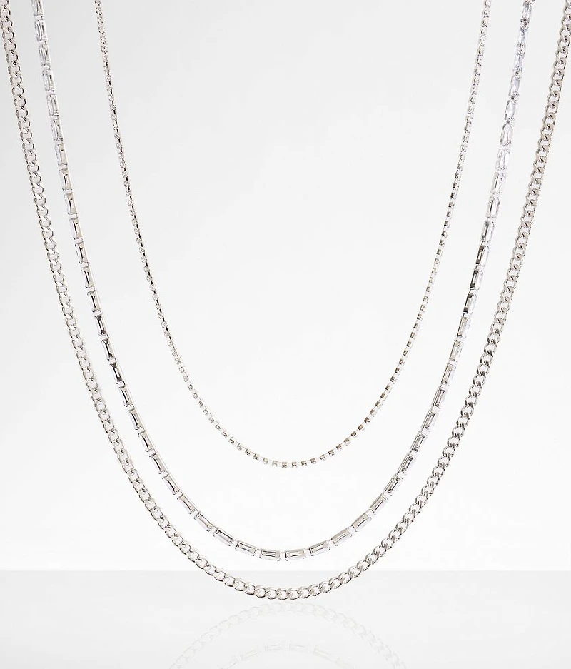 3 Pack Glitz Necklace Set