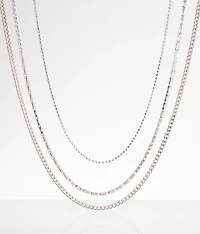 3 Pack Glitz Necklace Set