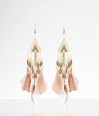 Feather Drop Earring