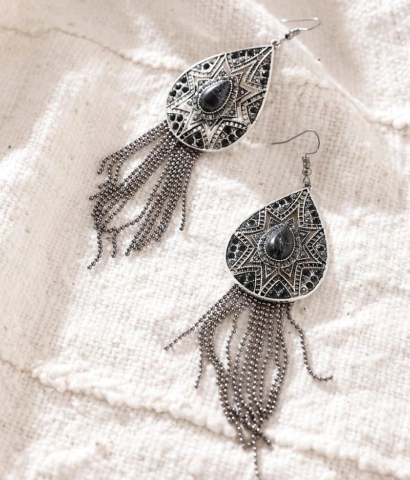 Fringe Teardrop Earring