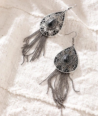 Fringe Teardrop Earring