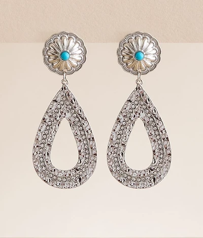 Hammered Western Earring