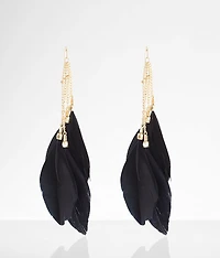 Feather Drop Earring