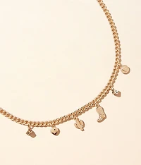 Multi Western Charm Necklace