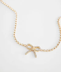 Glitz Bow Necklace