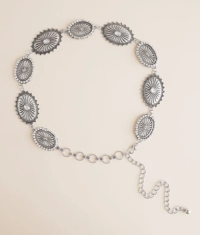 Glitz Concho Chain Belt