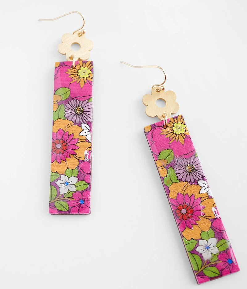 Retro Floral Earring