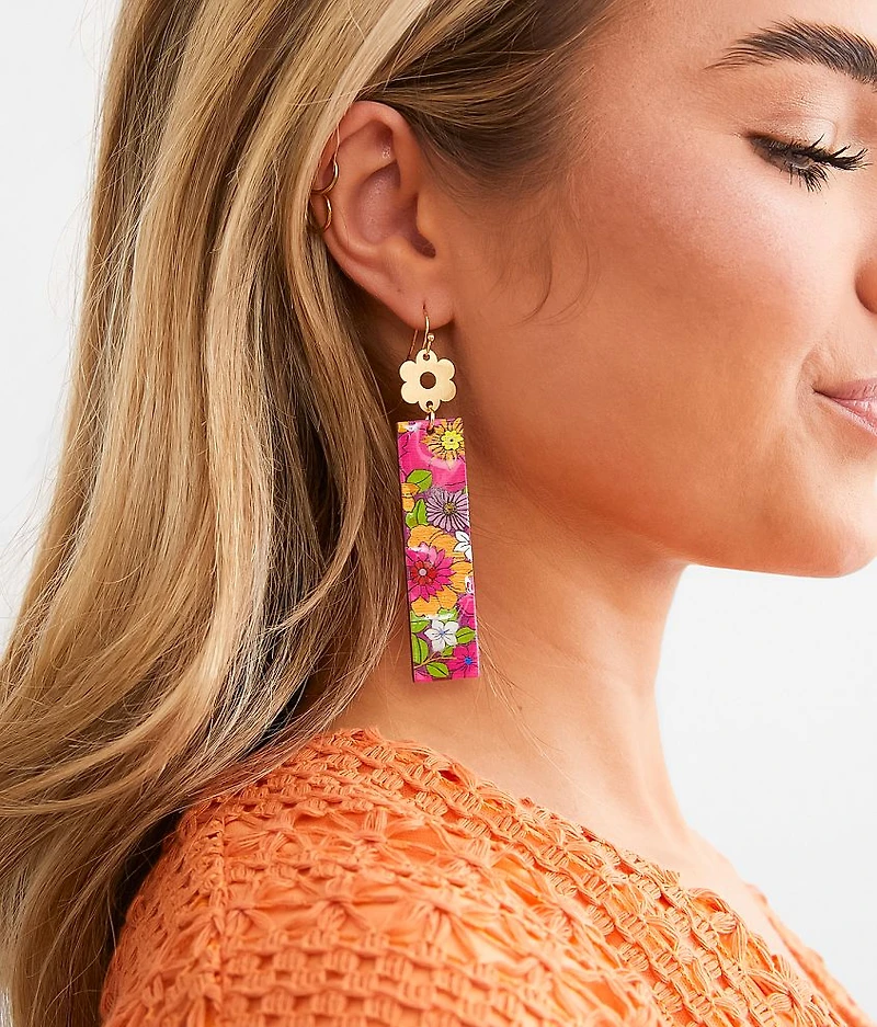Retro Floral Earring