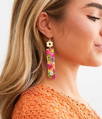 Retro Floral Earring