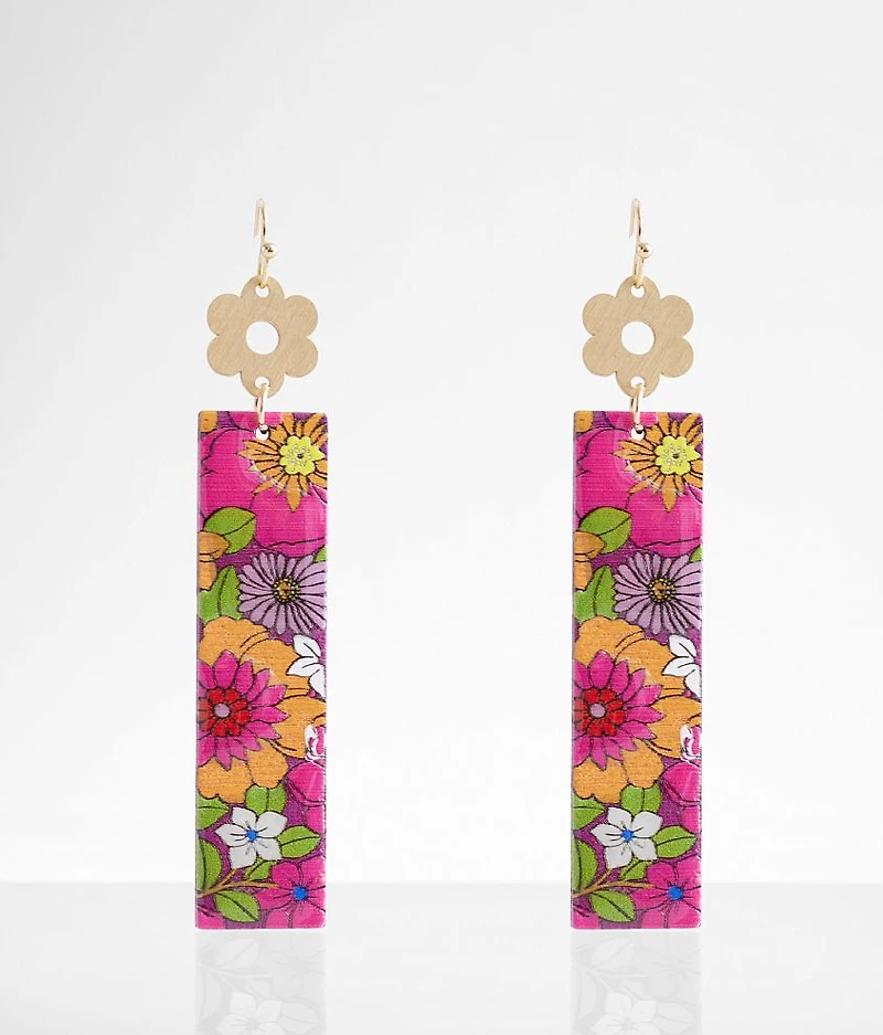 Retro Floral Earring