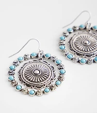 Western Turquoise Drop Earring