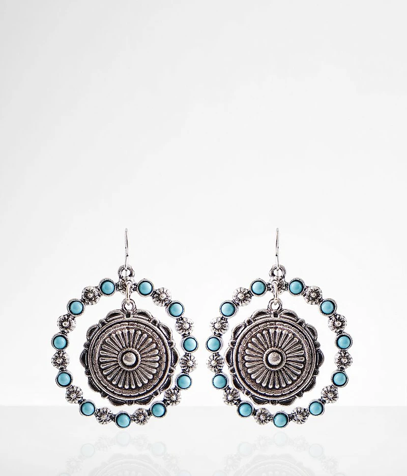Western Turquoise Drop Earring