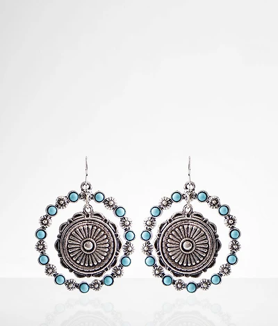 Western Turquoise Drop Earring