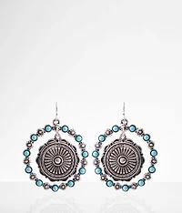 Western Turquoise Drop Earring