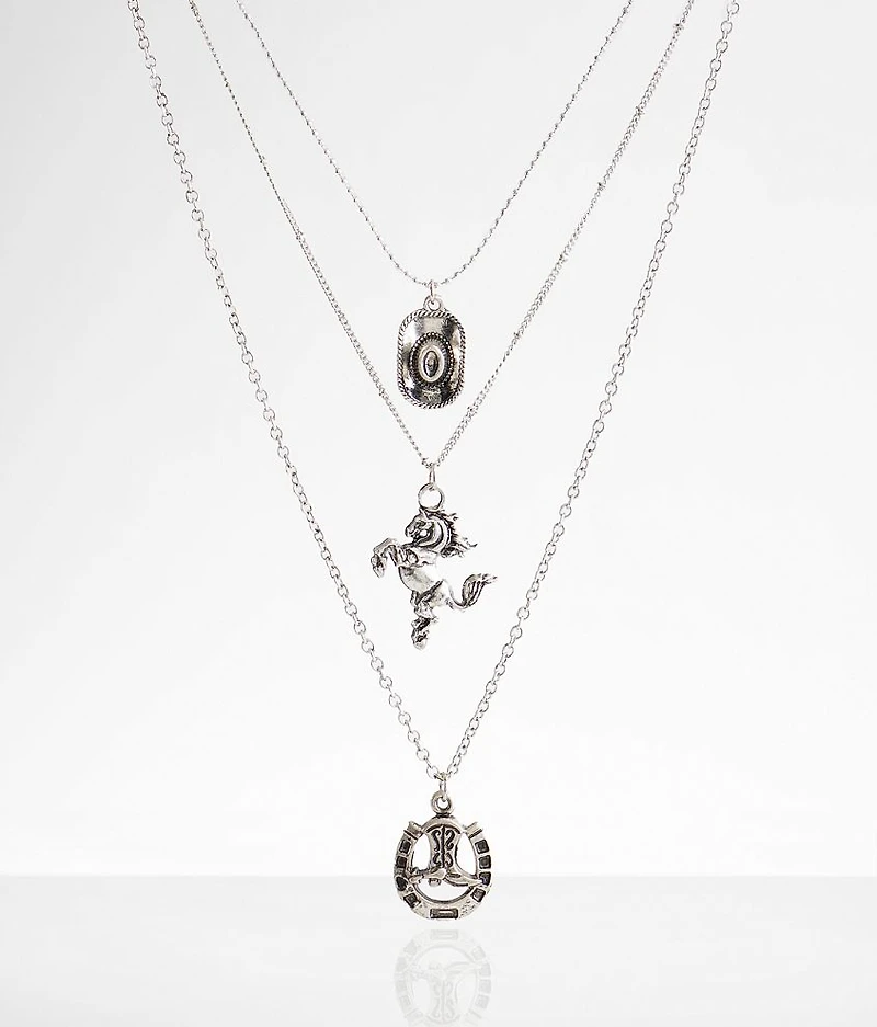 Western Charm Tiered Necklace