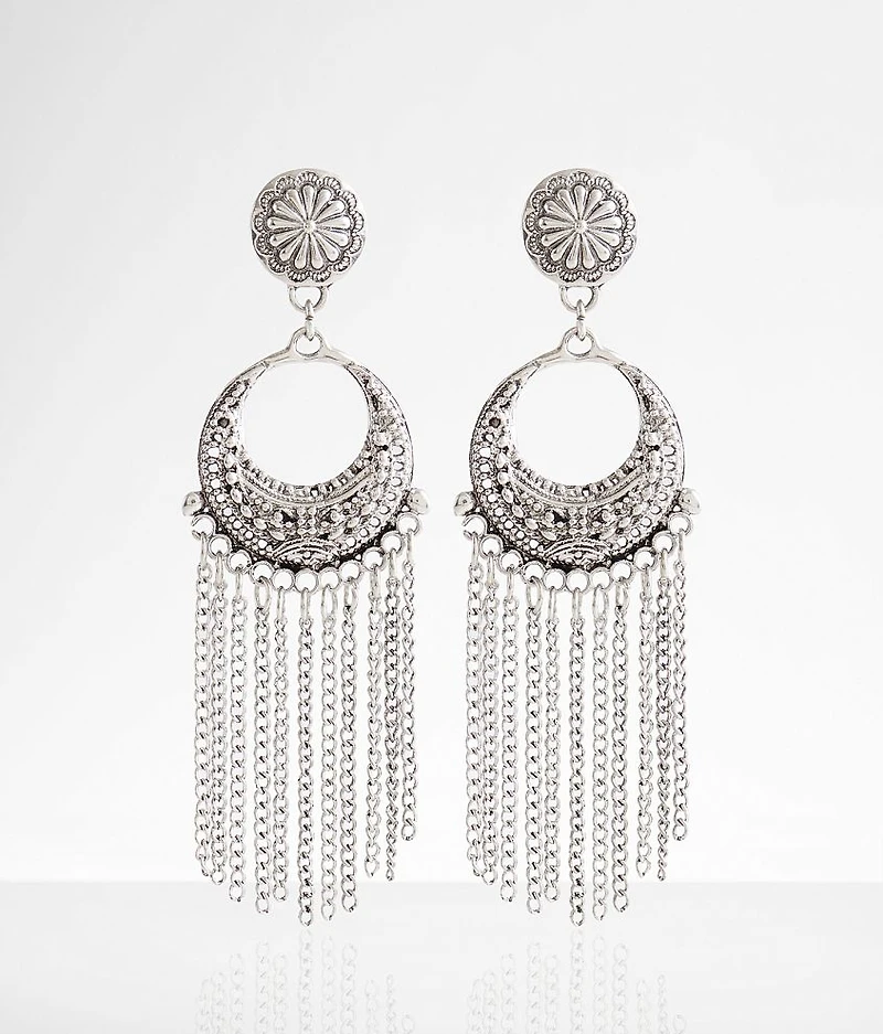 Western Chain Fringe Earring