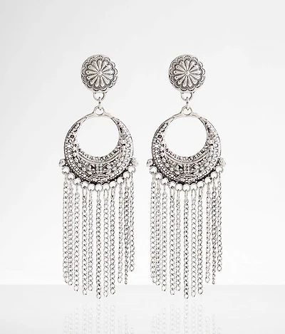 Western Chain Fringe Earring